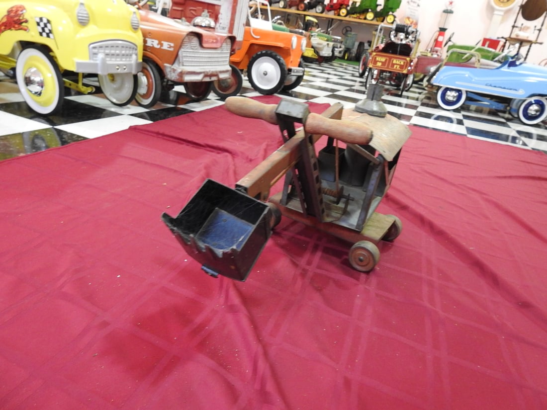 Vintage Metal Front Loader Toy - 2