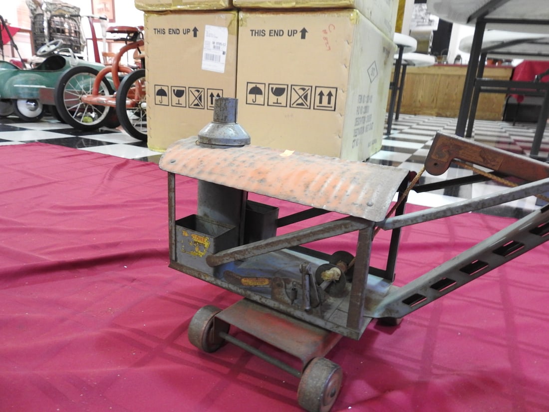 Vintage Metal Front Loader Toy - 3