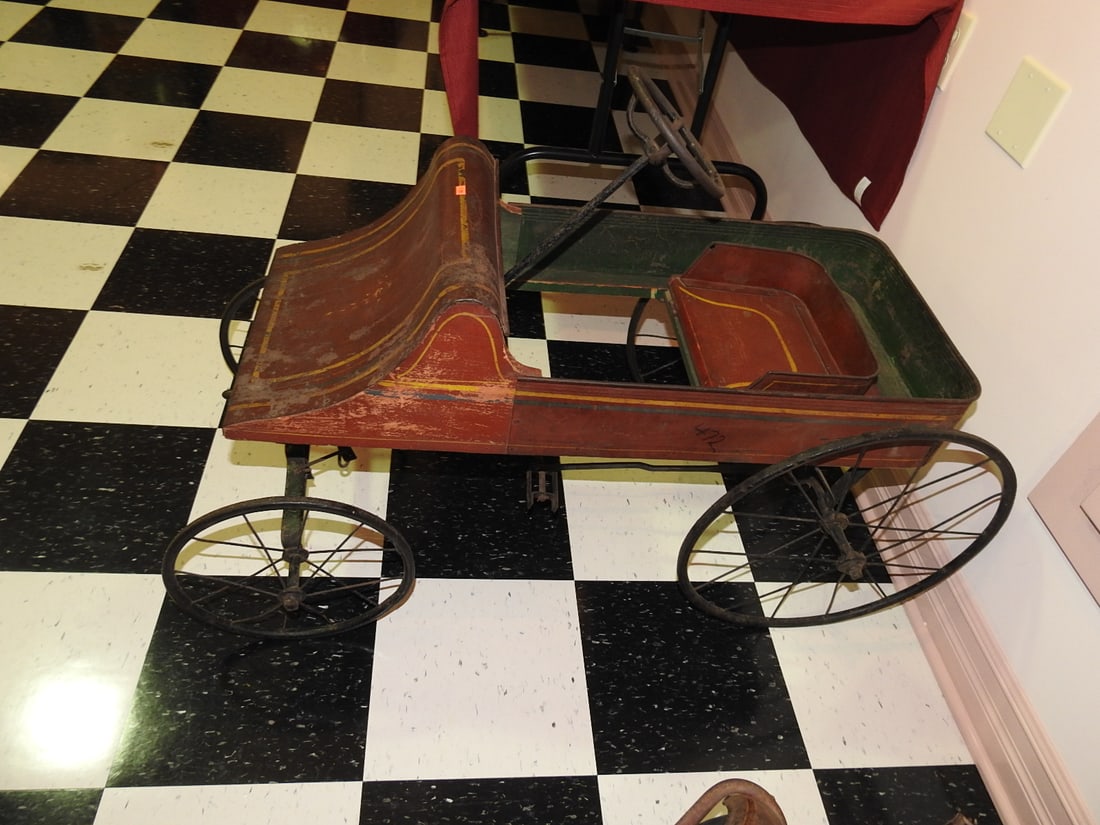 Antique Wire-Spoke Children’s Pedal Car (1 of 11)