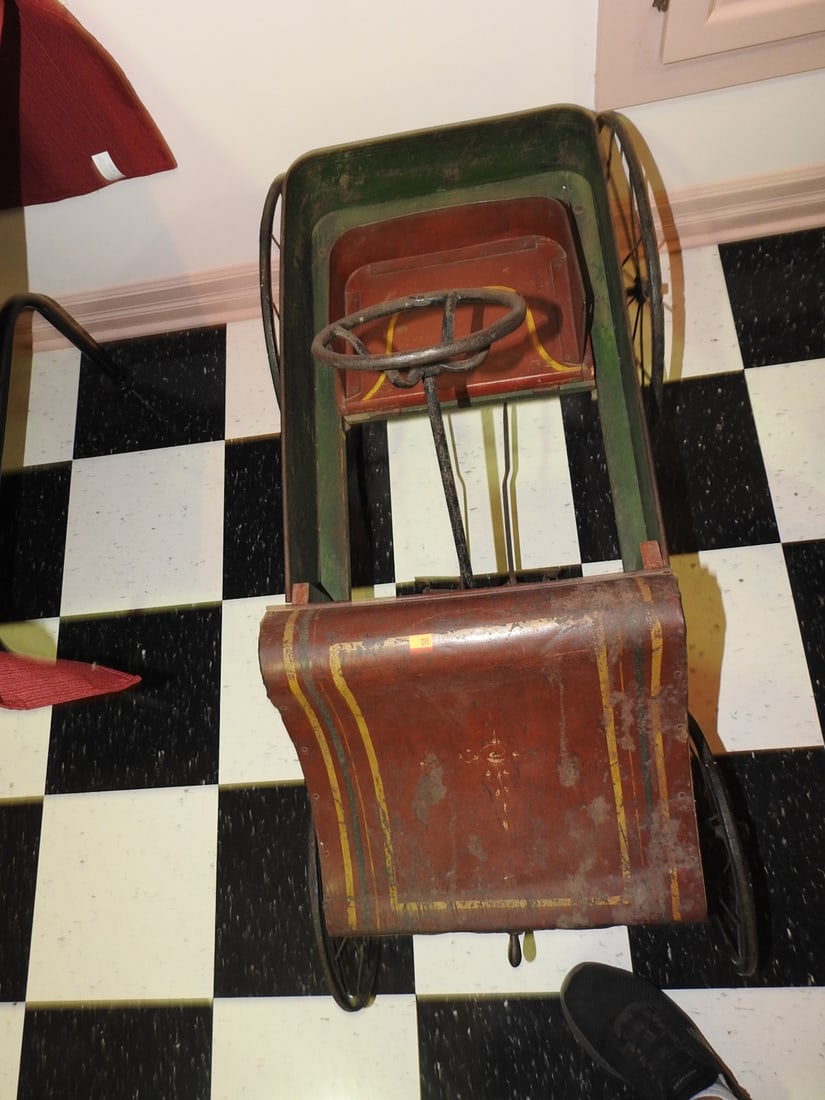 Antique Wire-Spoke Children’s Pedal Car - 3