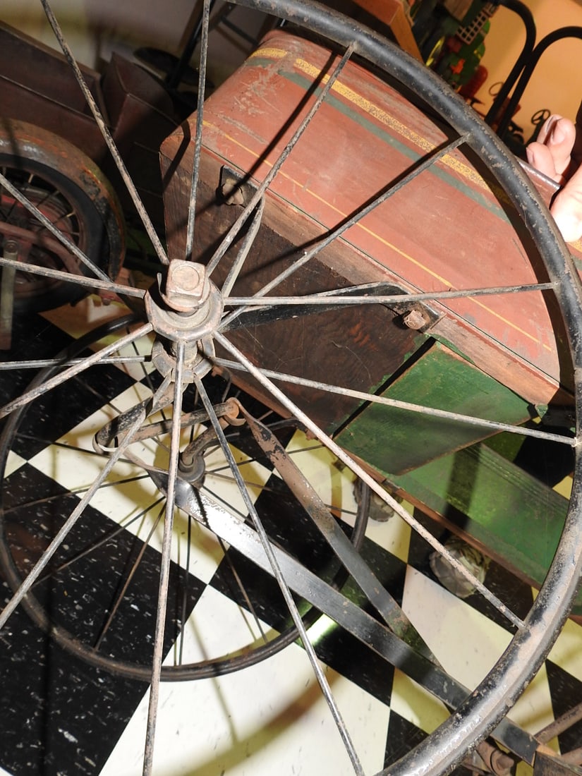 Antique Wire-Spoke Children’s Pedal Car - 9