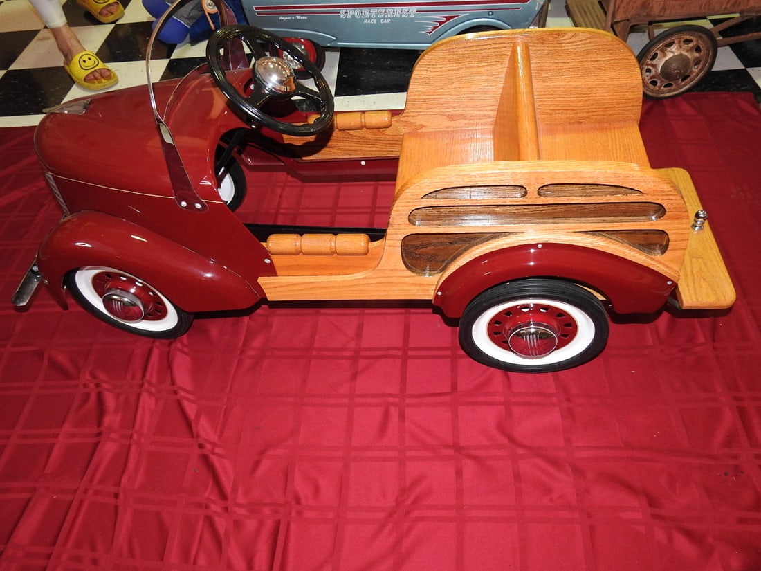 1938 Garton Ford Woody Pedal Car - 5