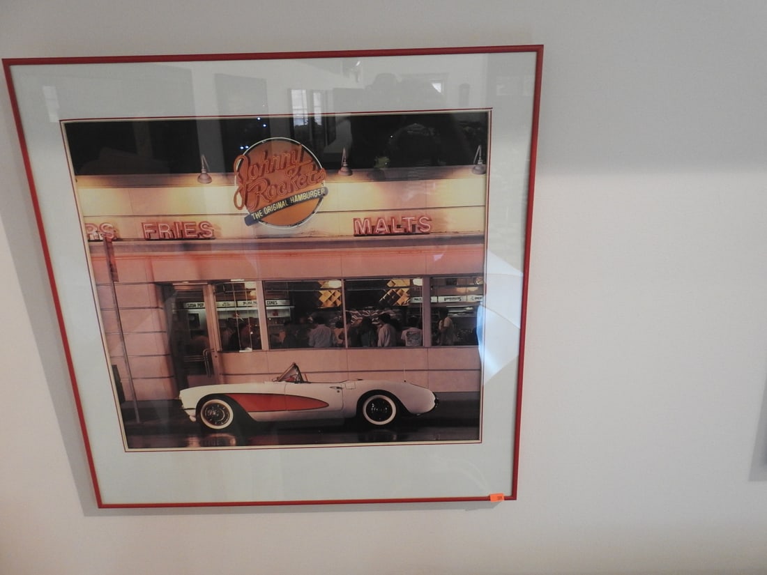 Framed Johnny Rockets Original Hamburgers Diner Print - 4