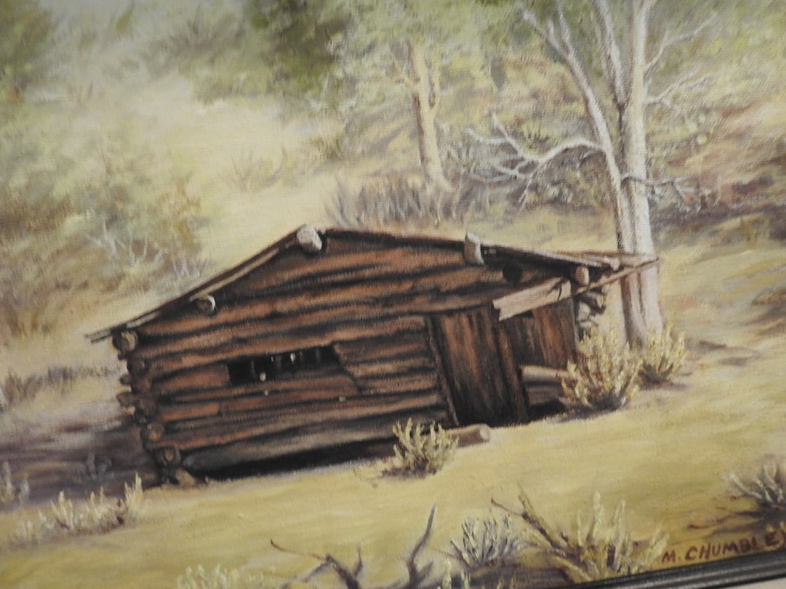 M. Chumbley Landscape Oil Painting on Canvas - 3
