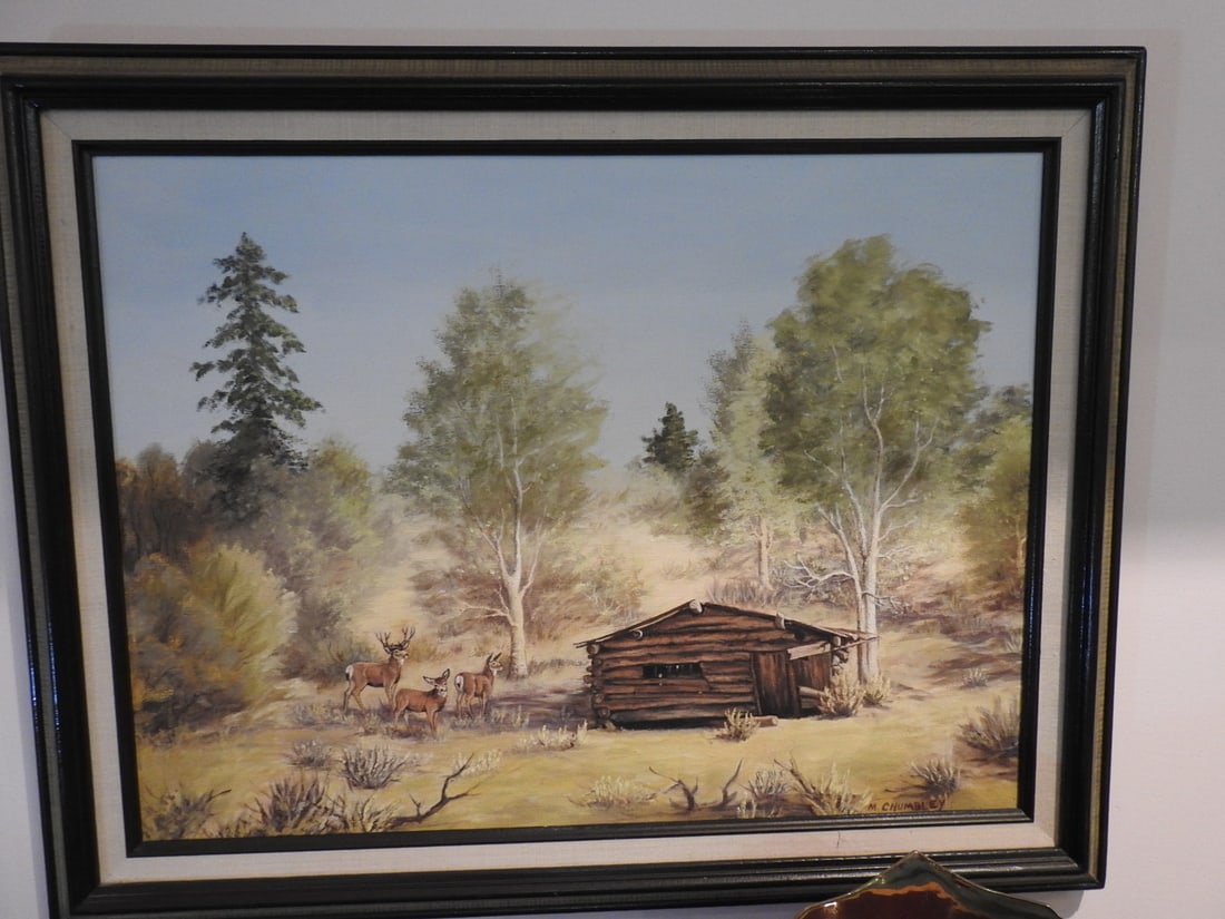 M. Chumbley Landscape Oil Painting on Canvas - 4
