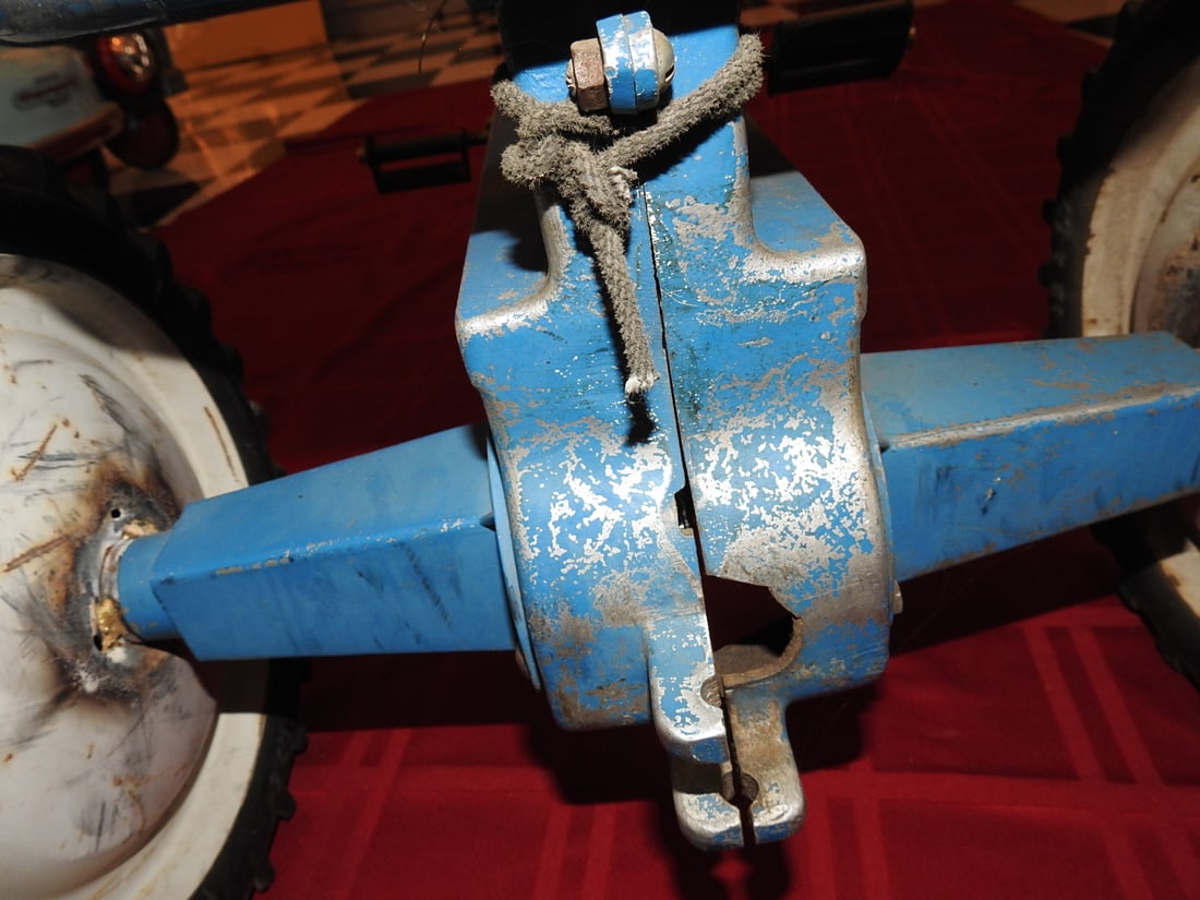 Antique Blue Ford Pedal Tractor - 5