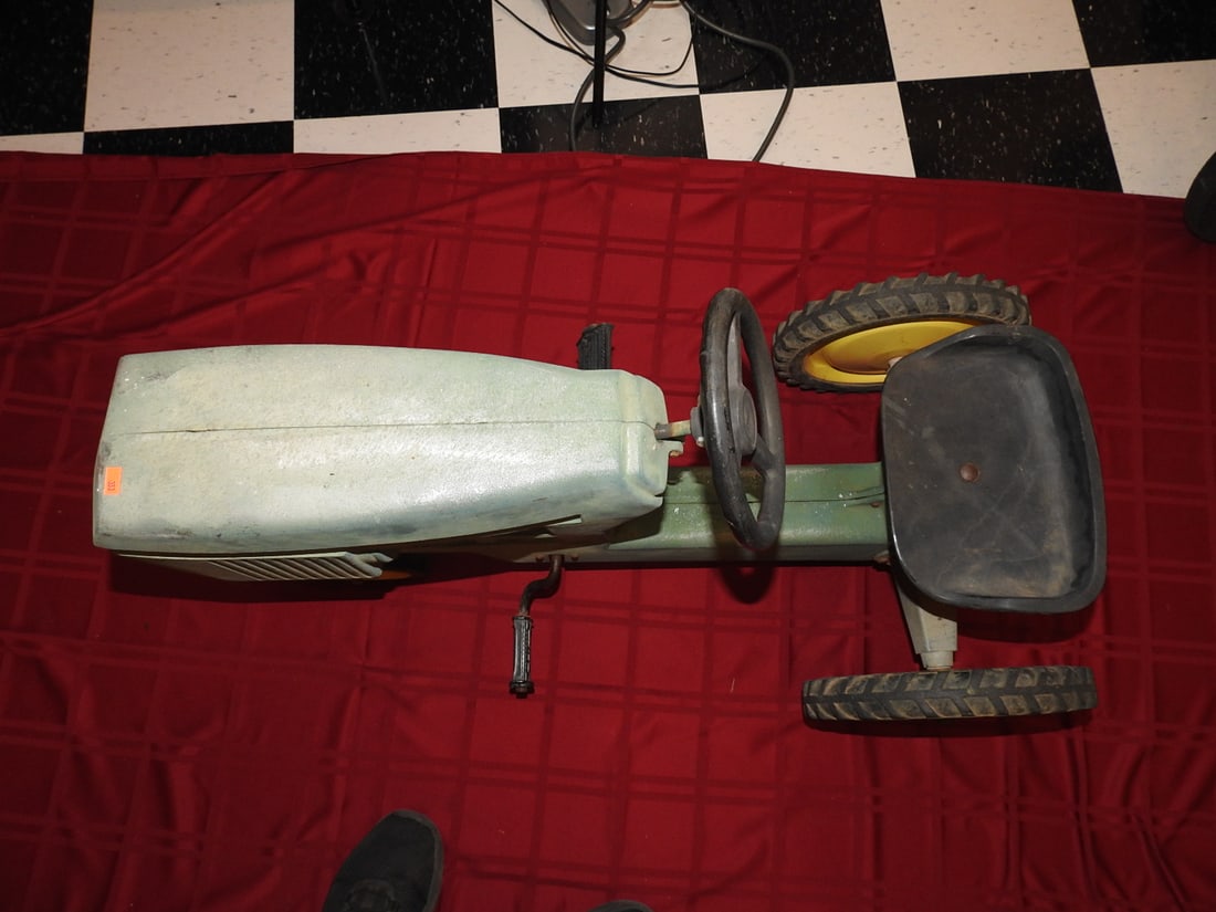 Antique Green John Deere Pedal Tractor - 4
