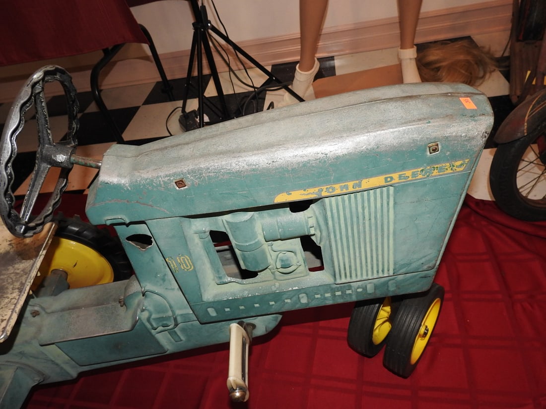 John Deere No. 10 Pedal Tractor with Trailer - 6