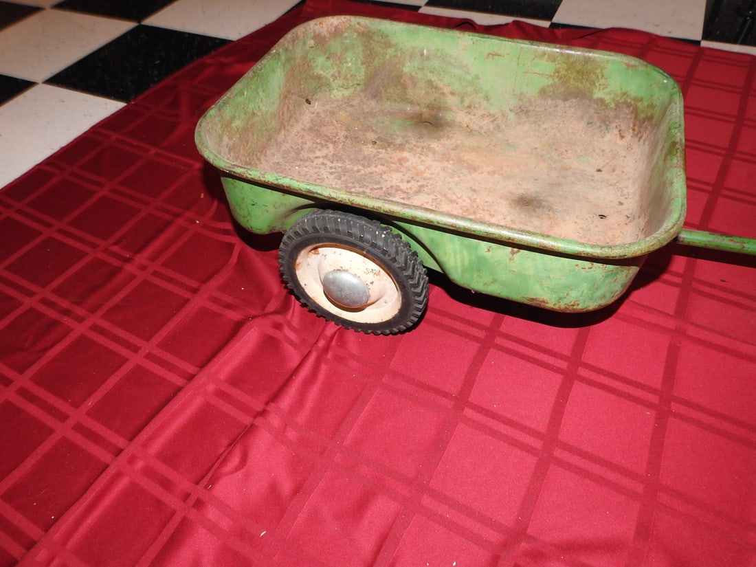 John Deere No. 10 Pedal Tractor with Trailer - 9