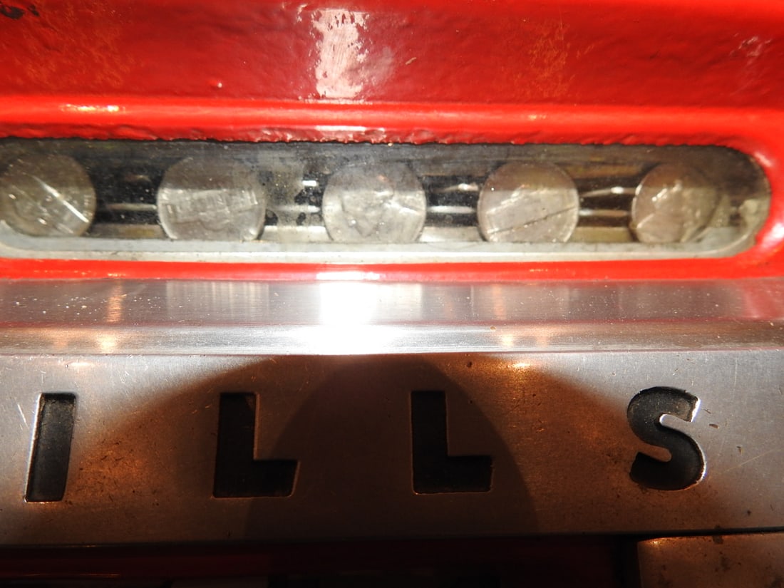 Mills Nickel Slot Machine on Oak Base - 12
