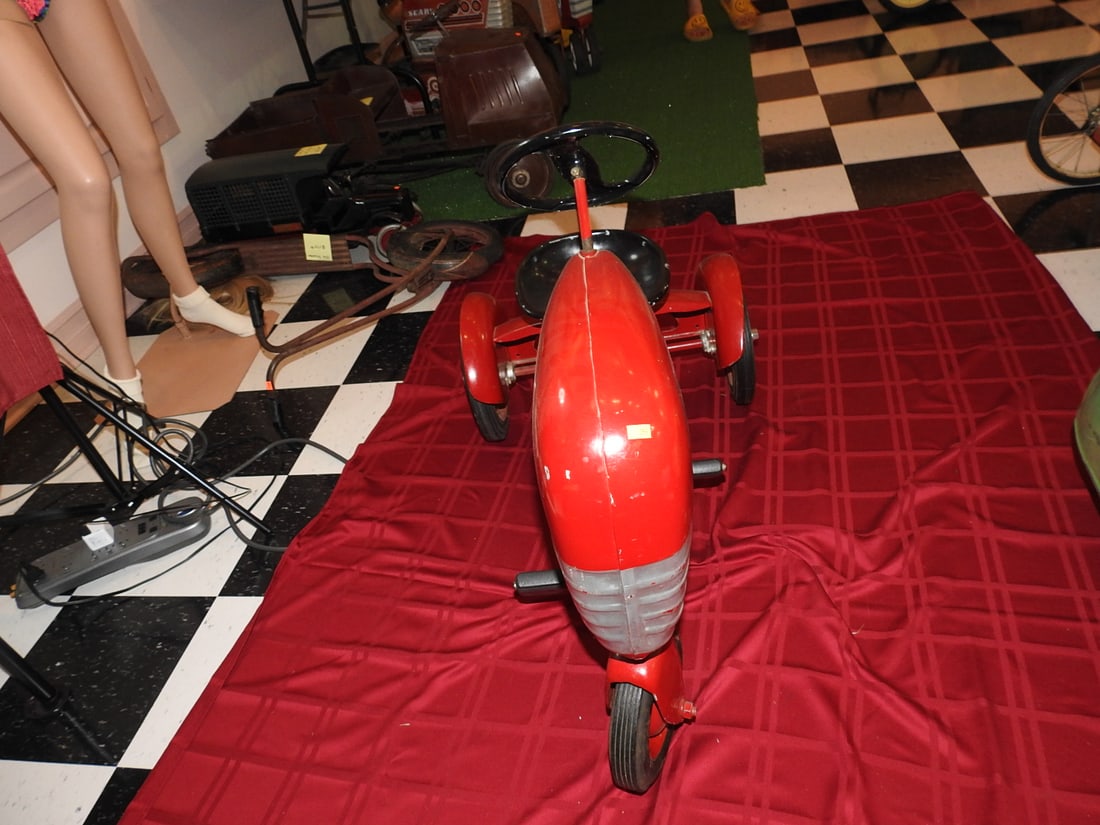 Vintage Red Pedal Tractor - 2