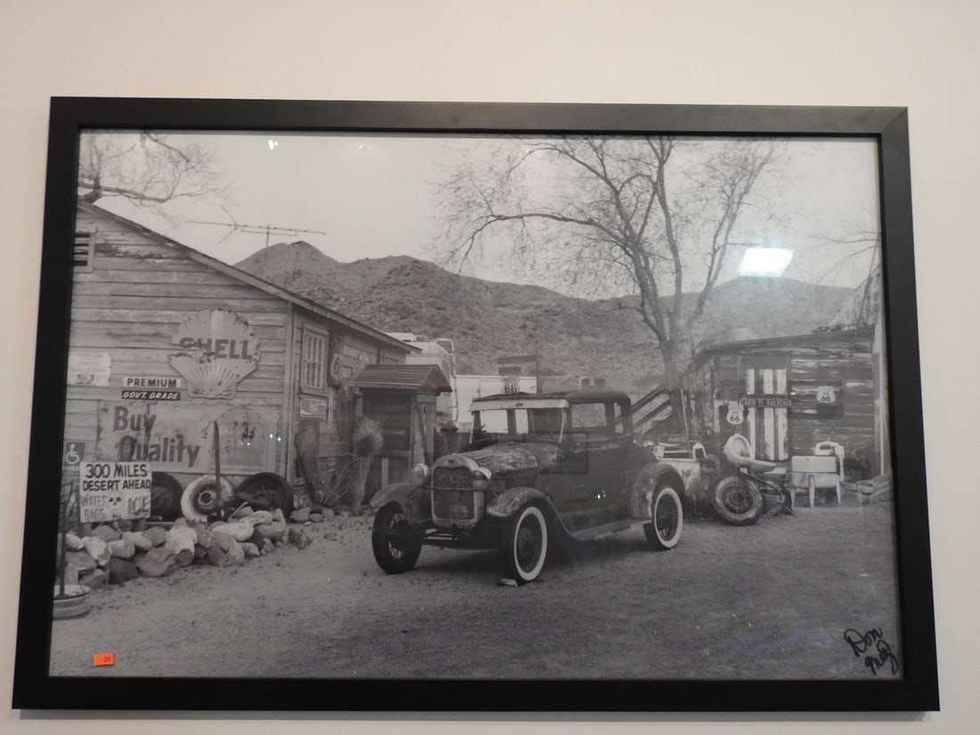 Framed Artwork by Dan Graytak: Framed artwork by Dan Graytak with landscape or rural subject matter. Approx. 26 x 28 x 1 in. Artwork and frame show age/display wear, surface marks and frame wear; see photos for condition details.