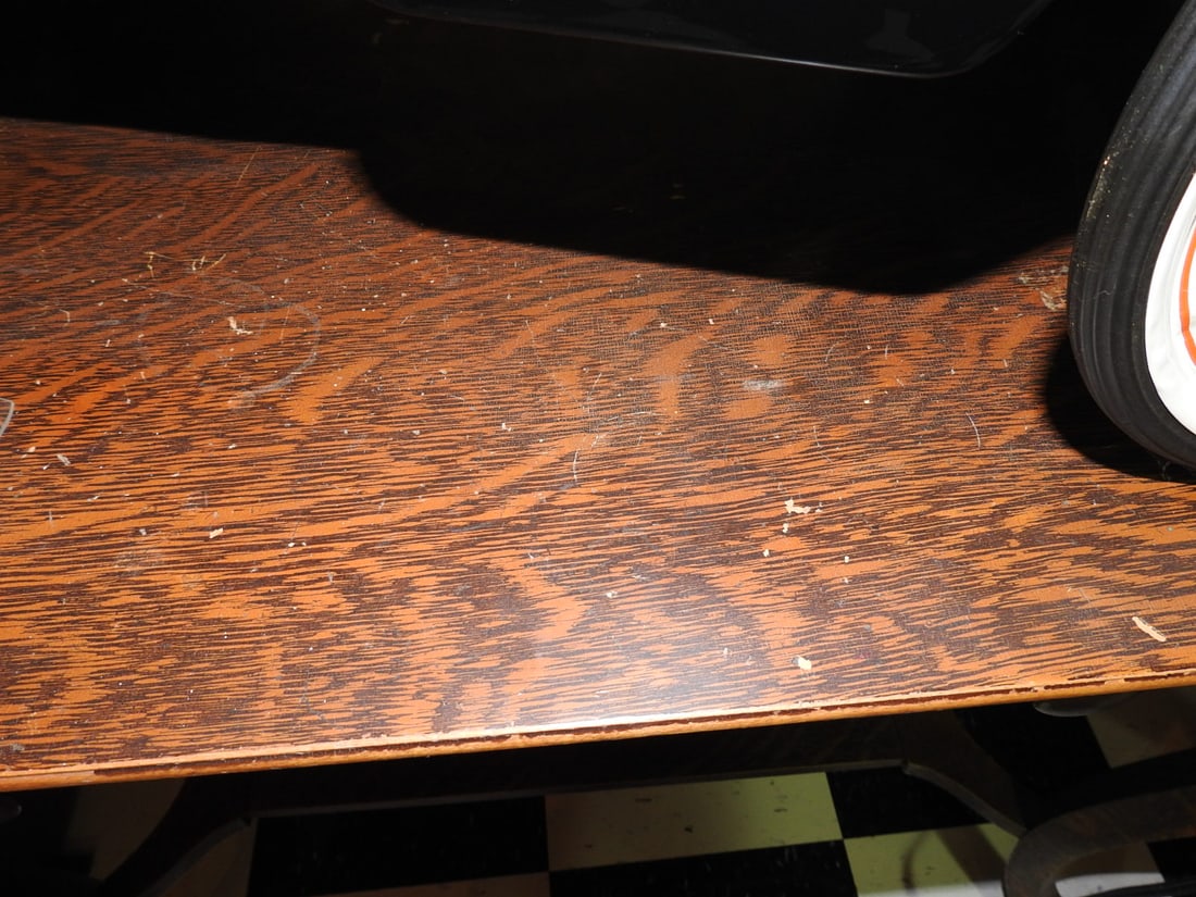 Antique Oak Entry Desk - 3