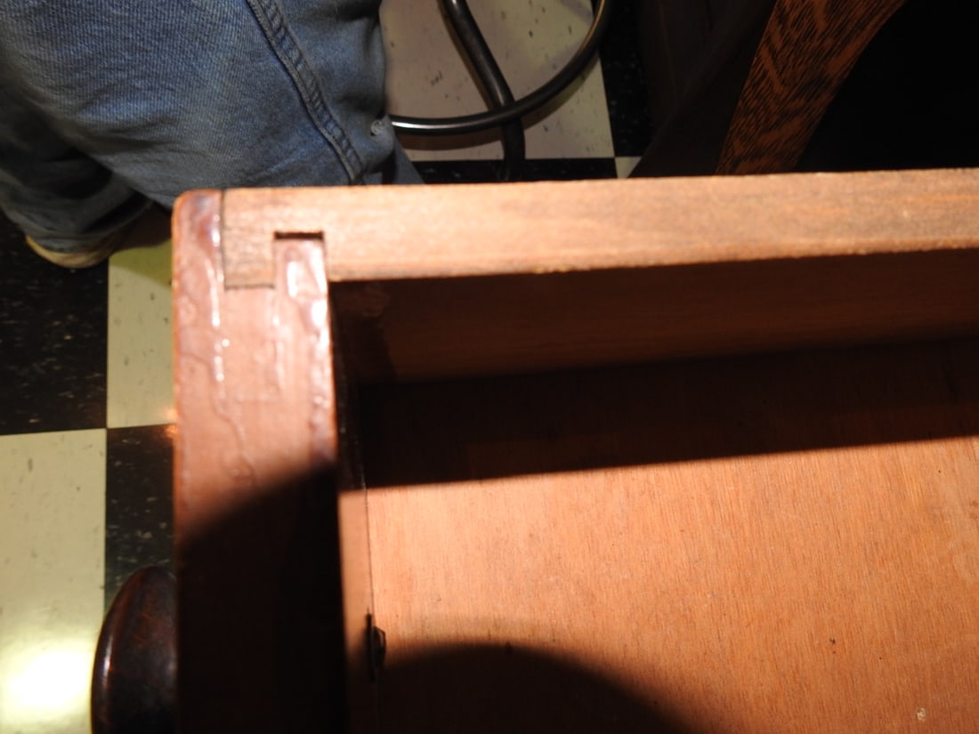 Antique Oak Entry Desk - 8