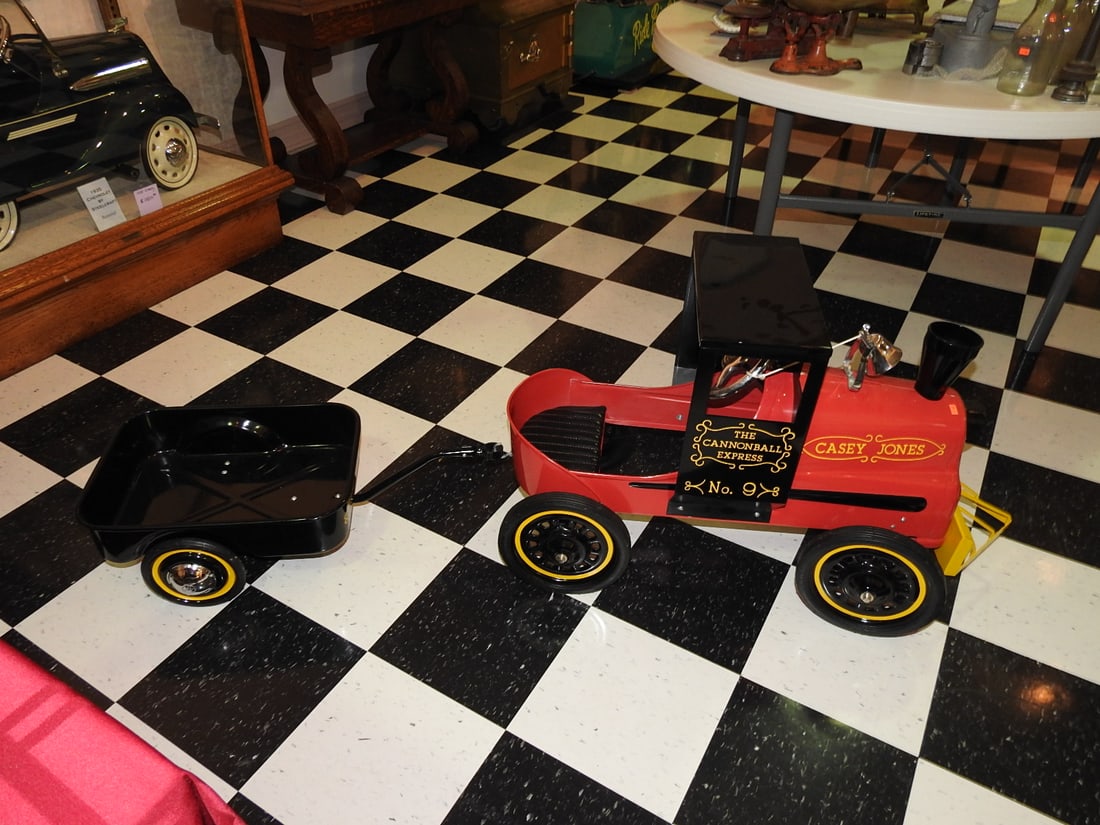 New Casey Jones Cannon Ball Express Pedal Train with Trailer - 2