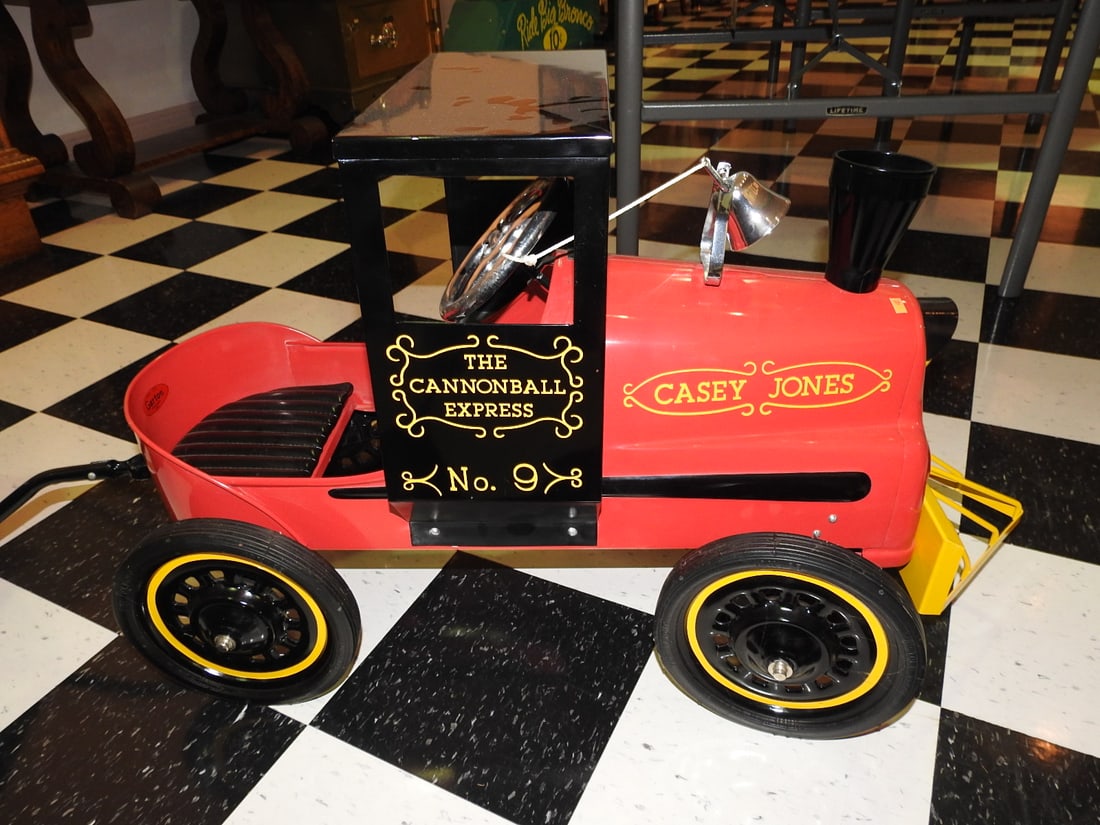 New Casey Jones Cannon Ball Express Pedal Train with Trailer - 3