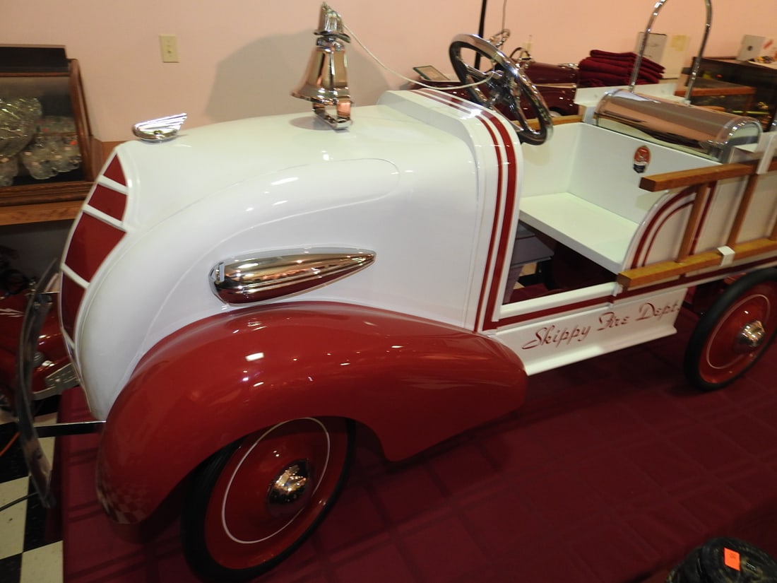 Restored 1936 Gendron Chemical Fire Truck Pedal Car - 3