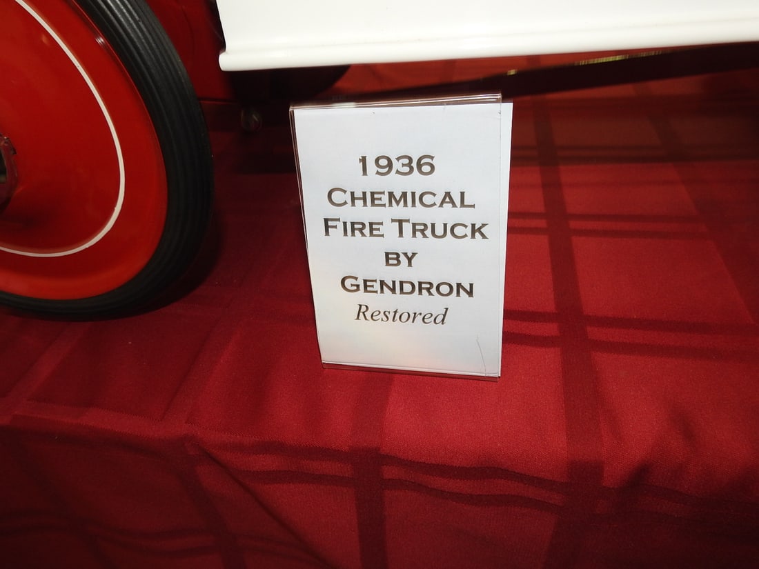 Restored 1936 Gendron Chemical Fire Truck Pedal Car - 6