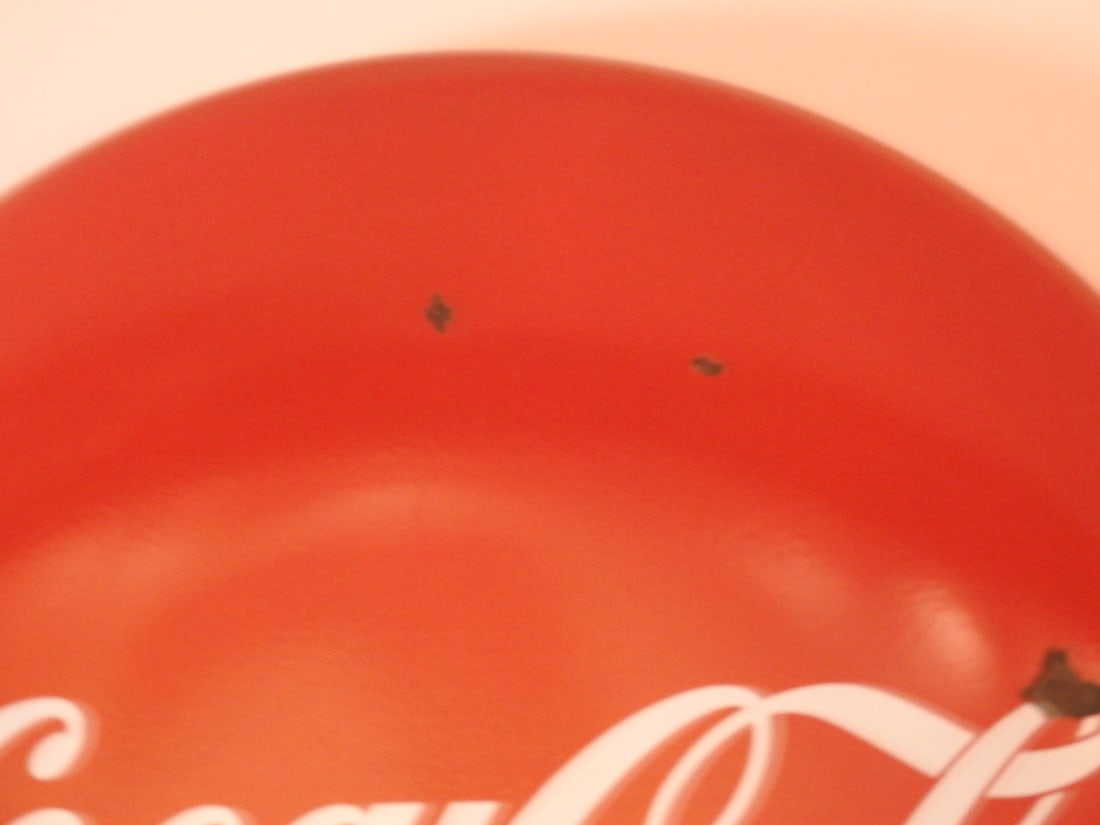 Vintage Coca-Cola Porcelain Button Sign - 5