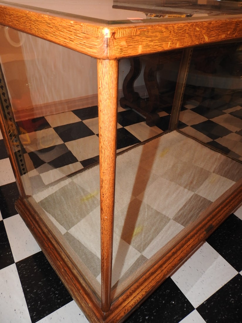Oak and Glass Display Case - 2