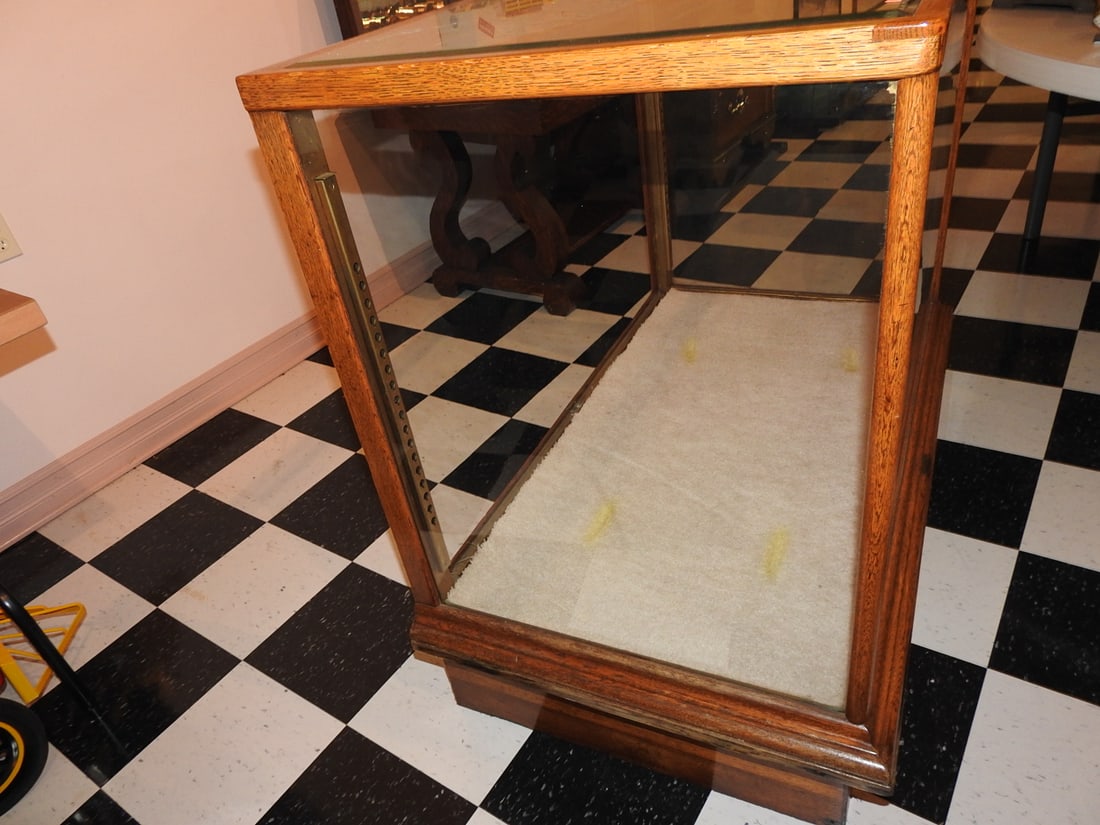 Oak and Glass Display Case - 3