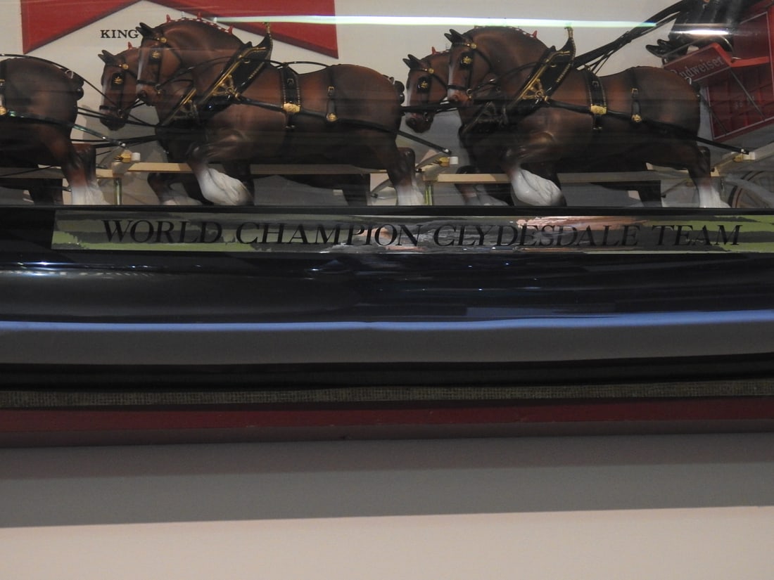 Vintage Budweiser Clydesdale Team Lighted Display - 11