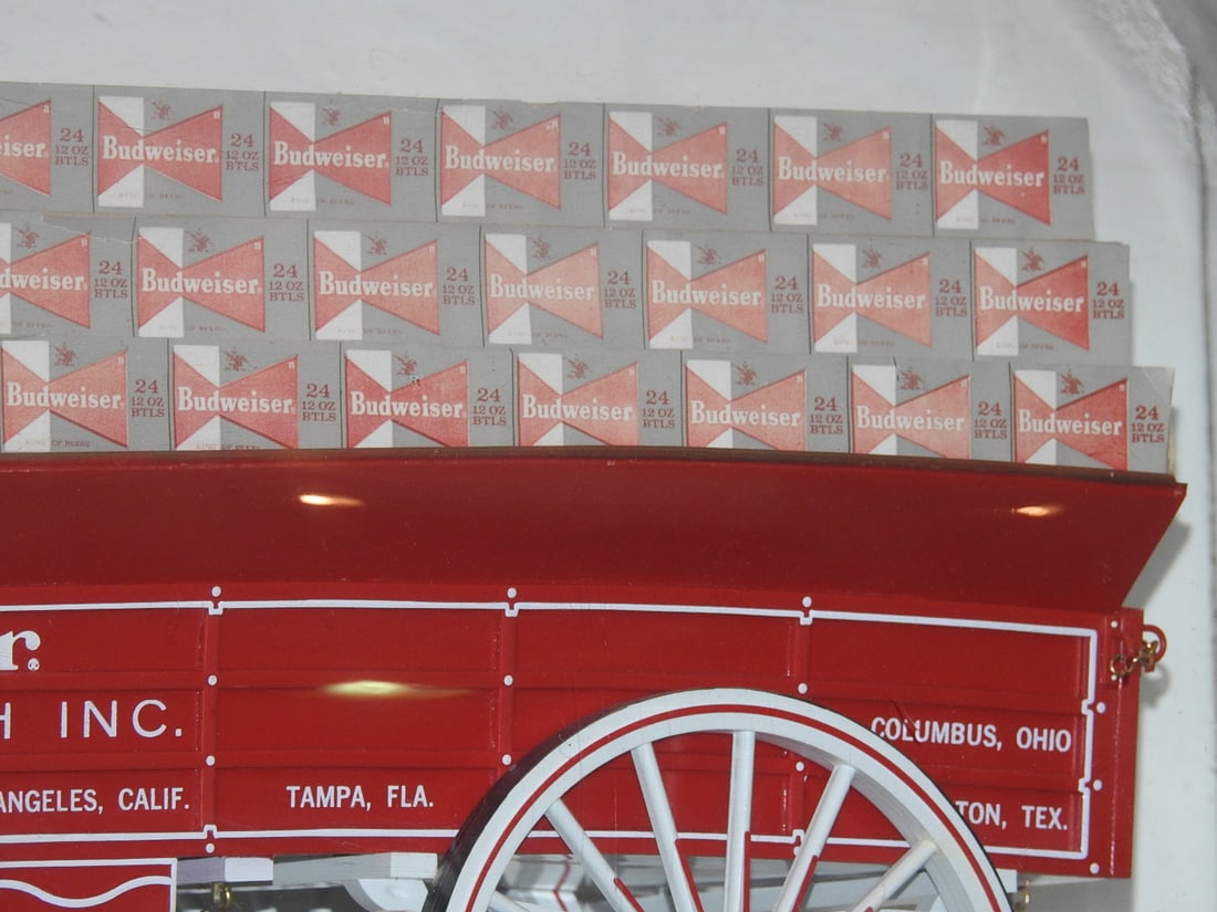 Vintage Budweiser Clydesdale Team Lighted Display - 12
