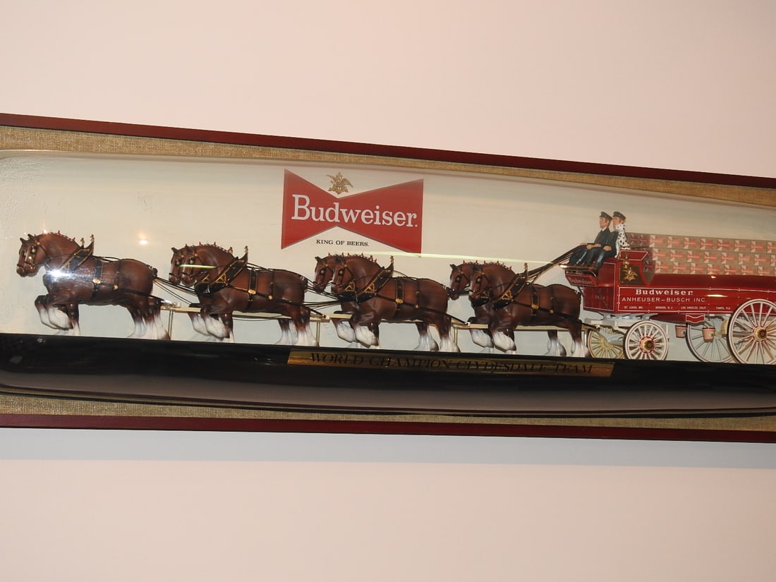 Vintage Budweiser Clydesdale Team Lighted Display - 5