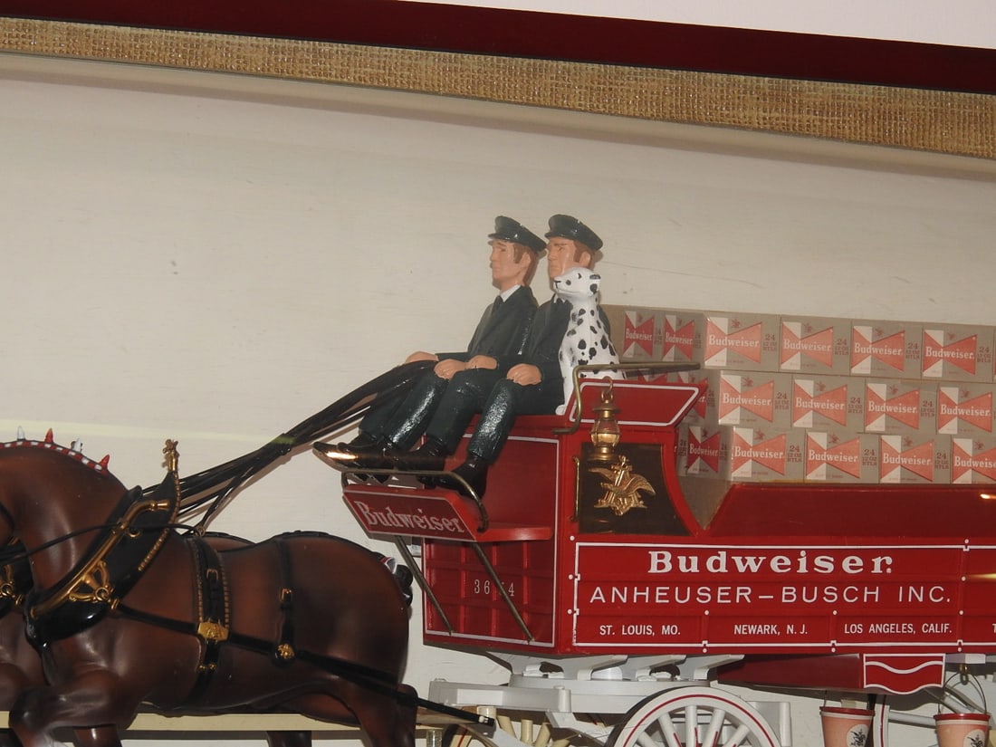 Vintage Budweiser Clydesdale Team Lighted Display - 8
