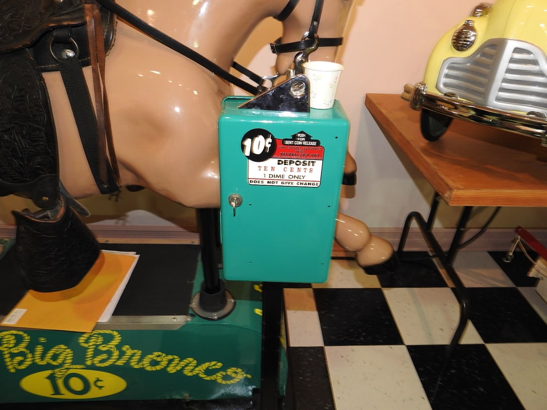 Restored High Ho Big Bronco Ride-On Horse - 2