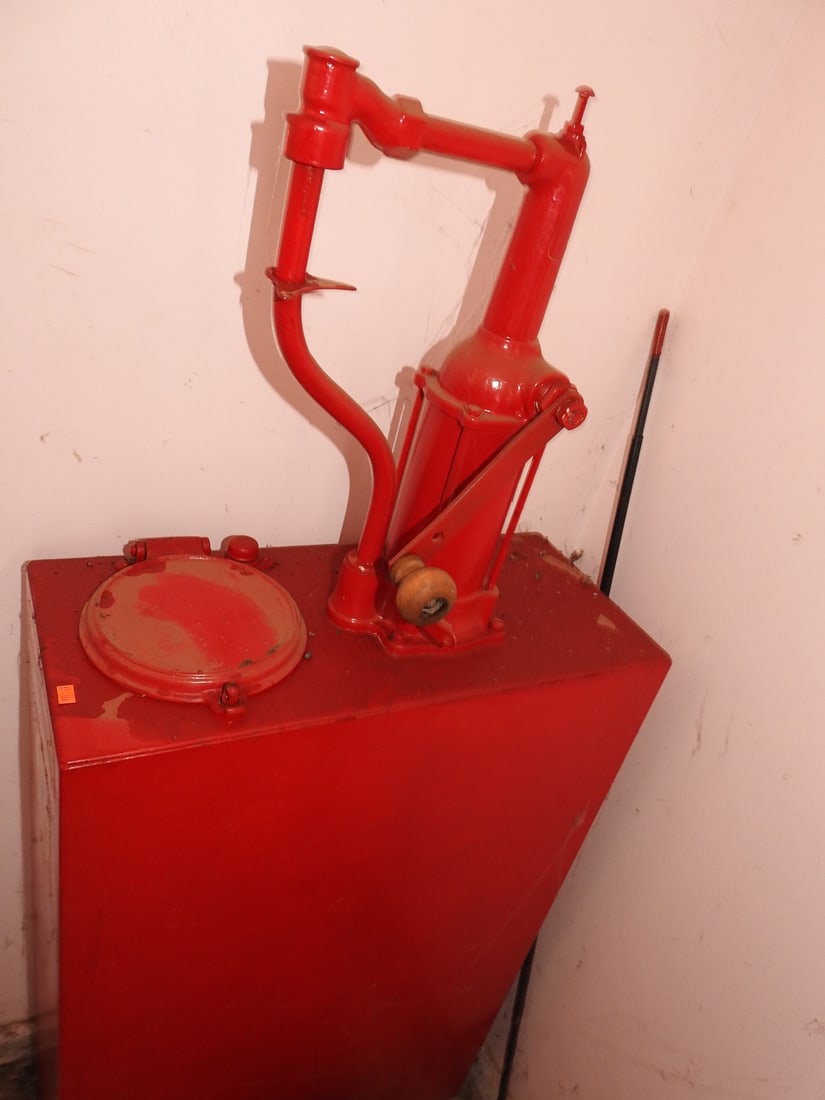 Vintage Valvoline Oil Dispenser Tank with Pump - 3