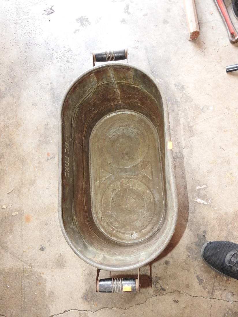 Vintage Deluxe Copper Wash Tub - 2