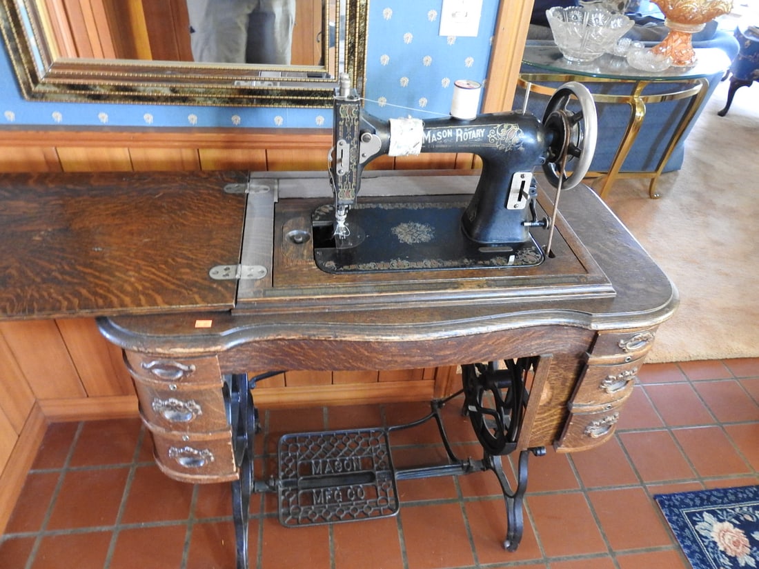 Mason Rotary Antique Treadle Sewing Machine - 2