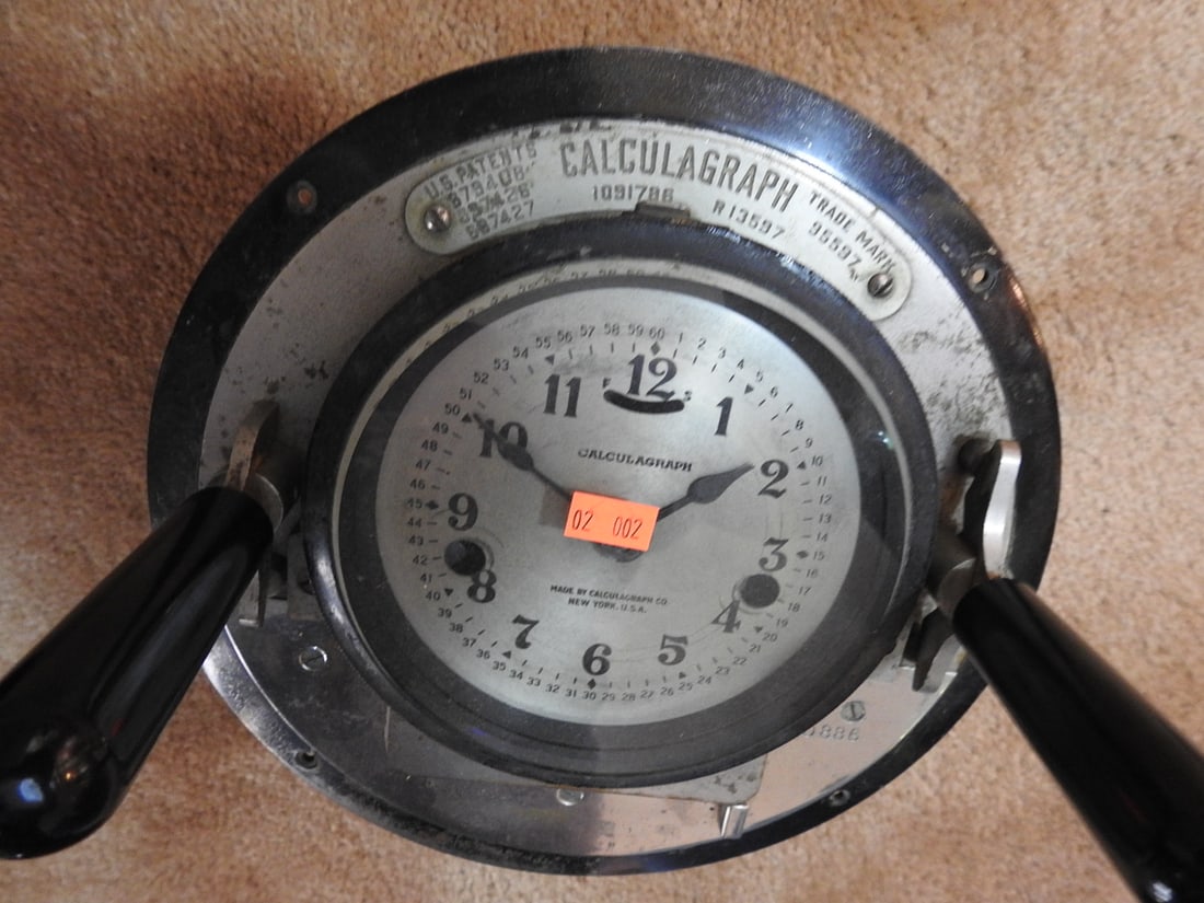 Antique Calculagraph Time Recorder - 2