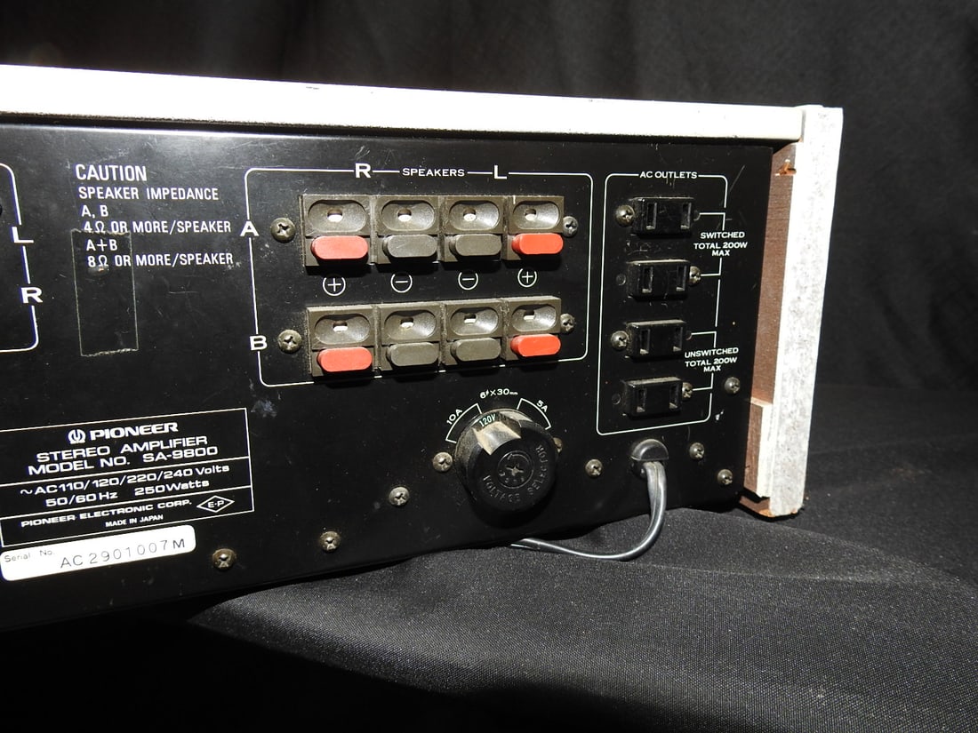 Pioneer SA-9800 Stereo Amplifier Custom Painted - 7