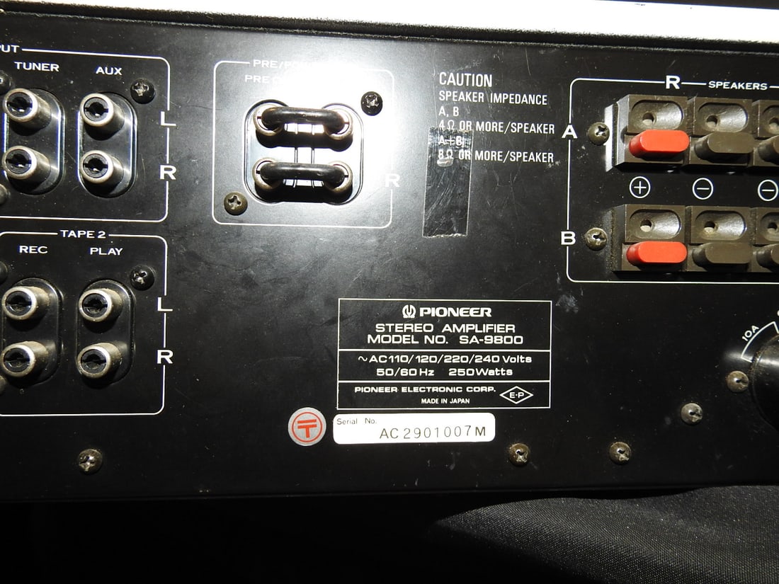 Pioneer SA-9800 Stereo Amplifier Custom Painted - 8