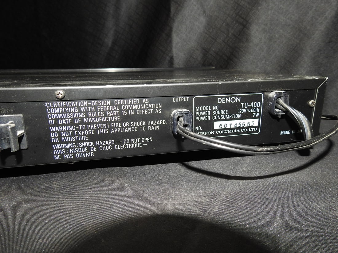Denon TU-400 AM/FM Stereo Tuner - 10