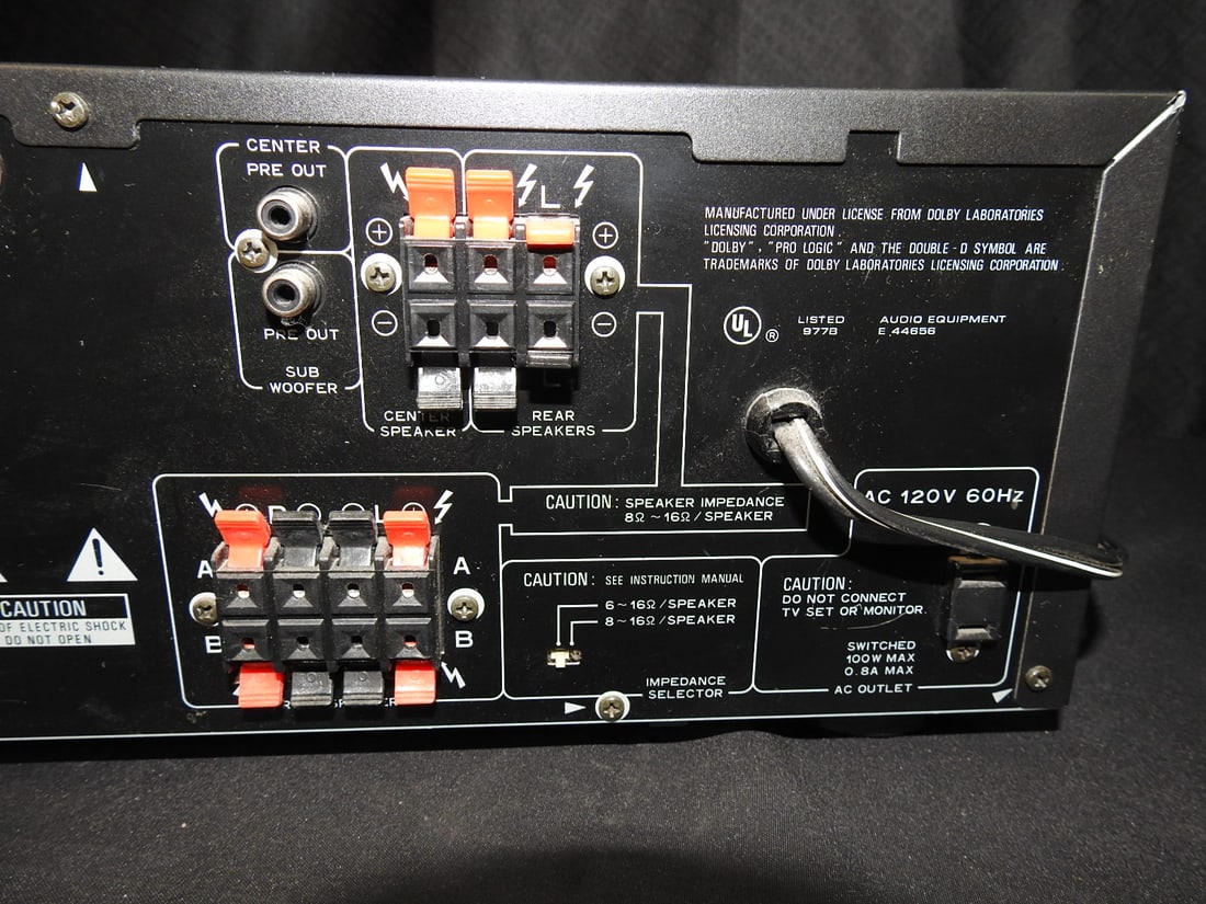 Optimus STAV-3680 Professional Series AV Receiver - 9