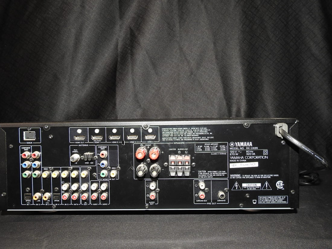 Yamaha RX-V465 AV Receiver - 6