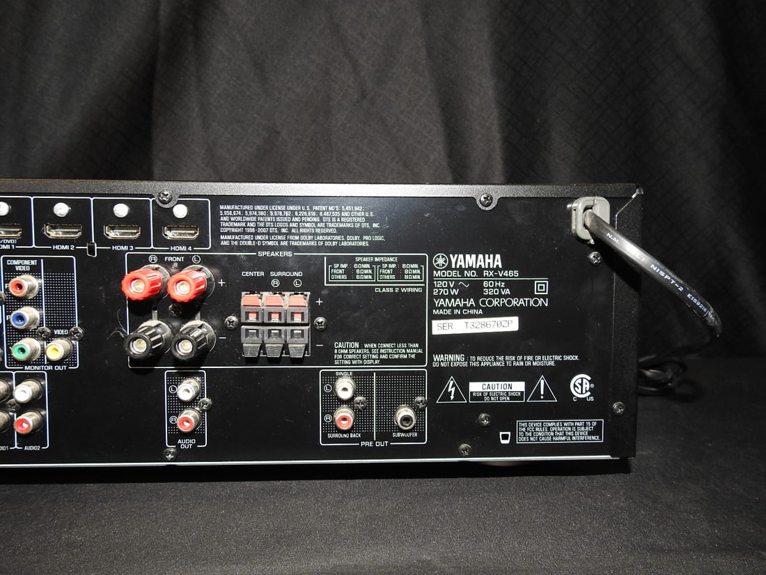 Yamaha RX-V465 AV Receiver - 8