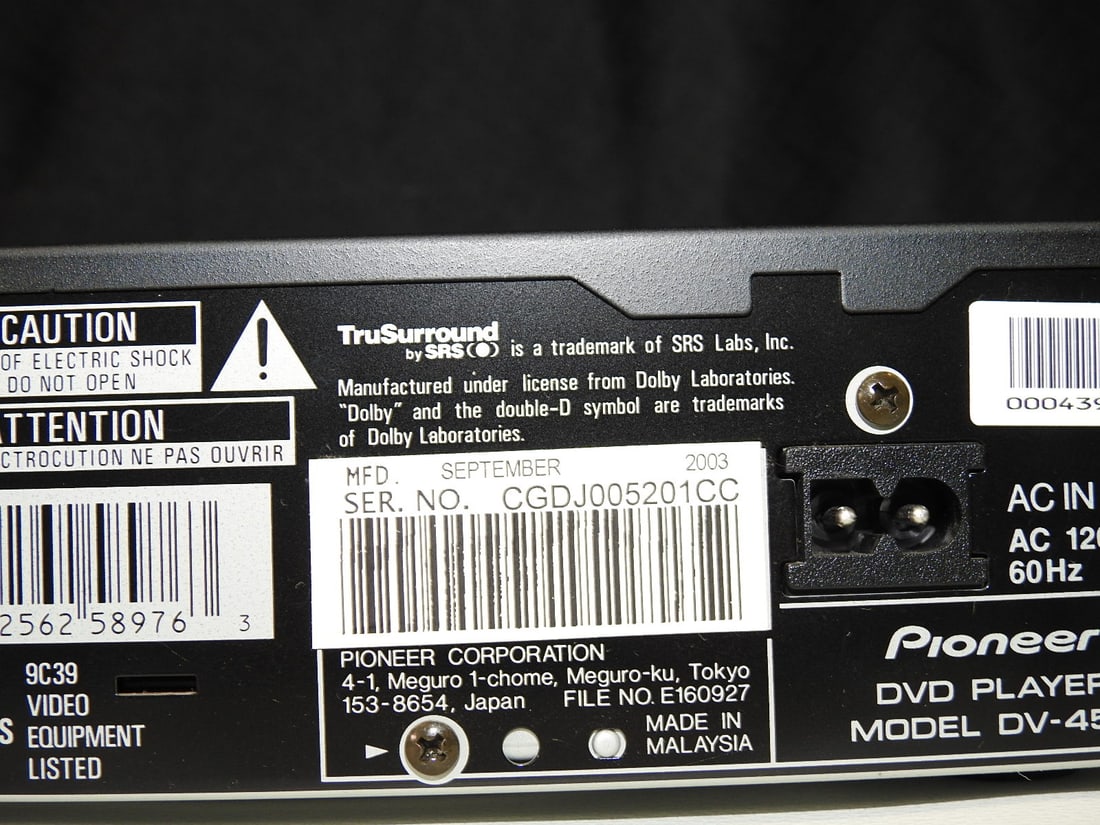 Pioneer DV-45A DVD/SACD Player - 11