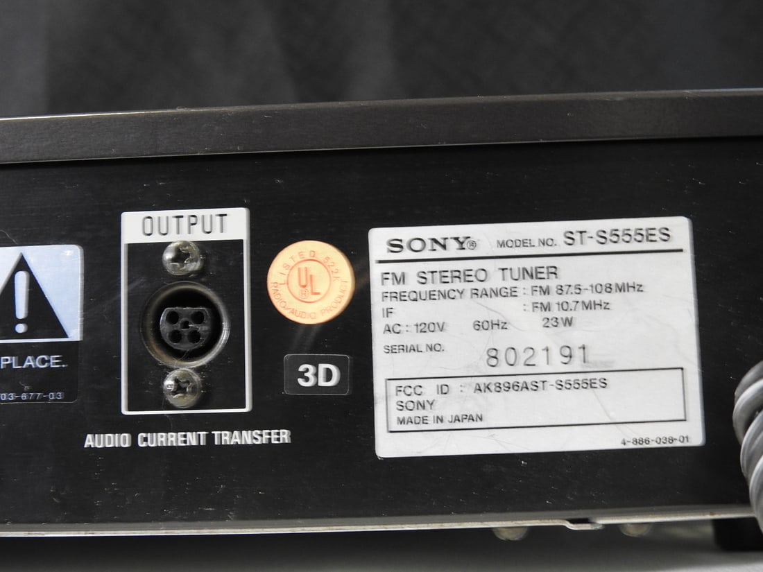 Sony ST-S555ES Direct Comparator Tuner - 12