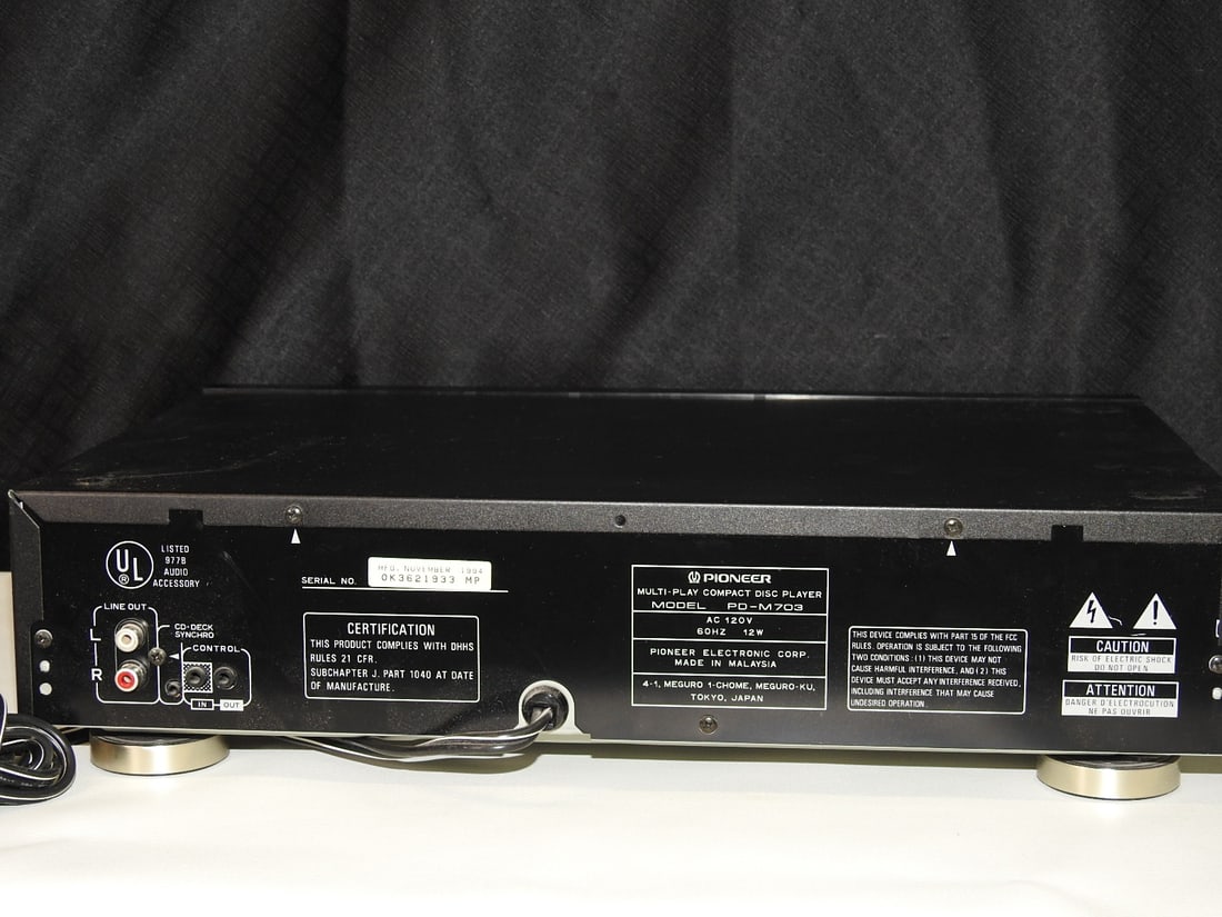 Pioneer PD-M703 Multi-Play Compact Disc Player - 7