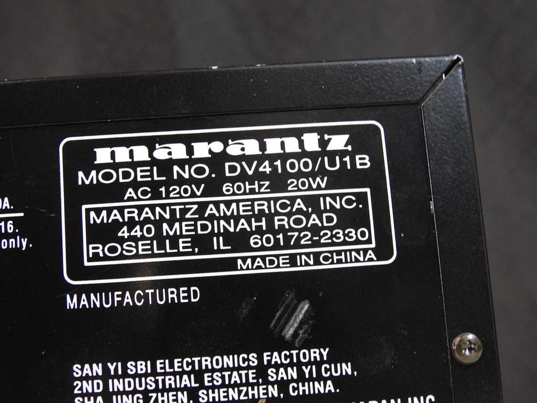 Marantz DV4100 DVD Player - 9