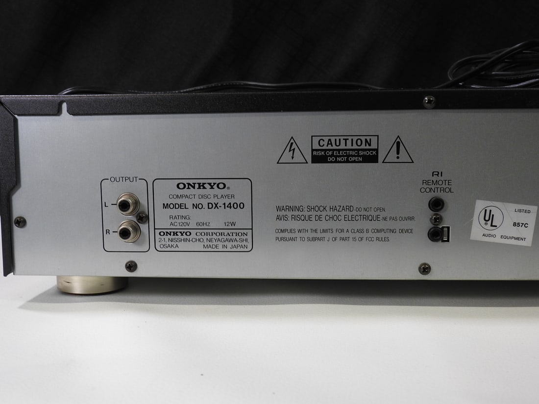 Onkyo DX-1400 Compact Disc Player - 5