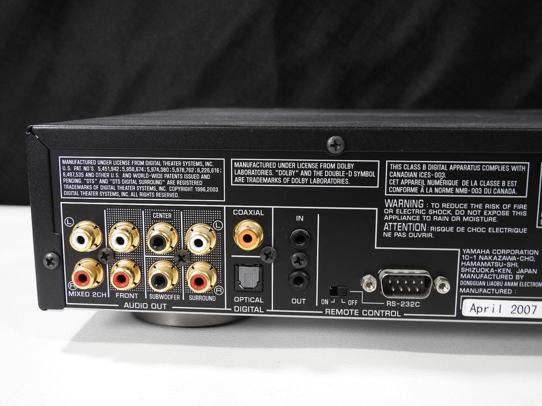 Yamaha DVD-S1700 Natural Sound DVD/CD/SACD Player - 5
