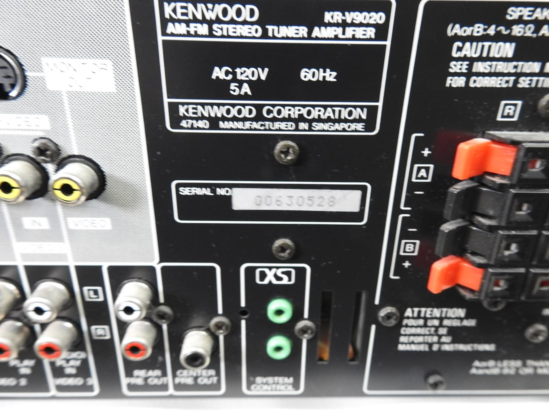 Kenwood KR-V9020 Audio/Video Stereo Receiver - 11
