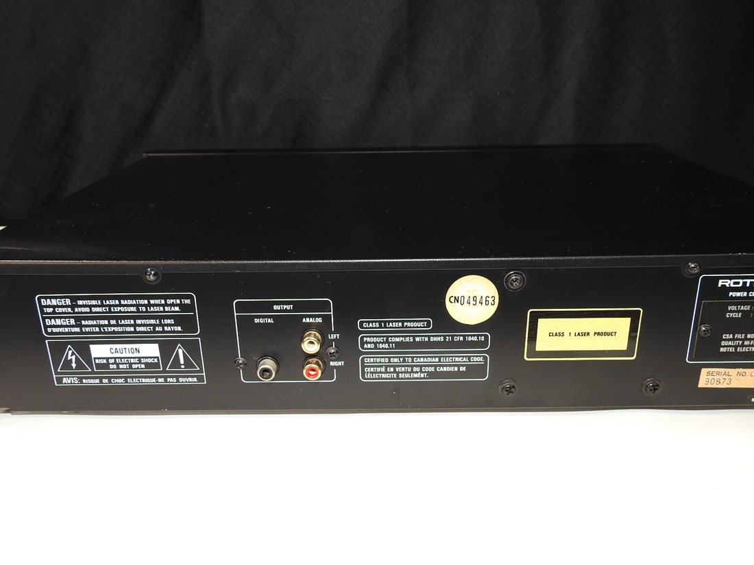 Rotel RCD-855 Compact Disc Player - 4
