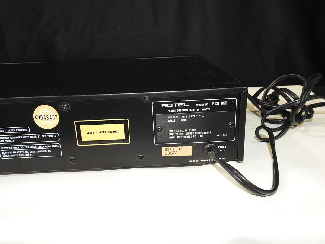 Rotel RCD-855 Compact Disc Player - 5