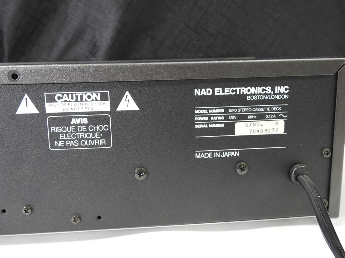 NAD 6240 Stereo Cassette Deck - 9